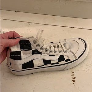Worn once high top vans sneakers
